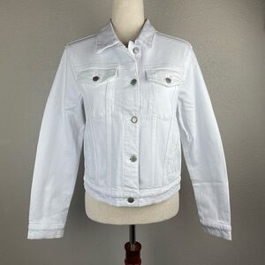 NWT Hudson Los Angeles White Denim Jacket Size S